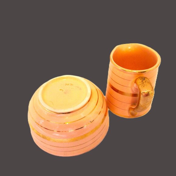 Sadler creamer & sugar bowl England - Picture 2 of 4